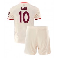 Camiseta Bayern Munich Leroy Sane #10 Tercera Equipación para niños 2024-25 manga corta (+ pantalones cortos)